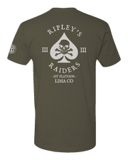 T100: "The Main Effort" Classic Cotton T-shirt (USMC 3/3 Lima, 1st Plt) UTD Reloaded Gear Co. 