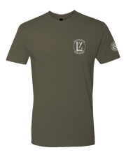 T100: "The Main Effort" Classic Cotton T-shirt (USMC 3/3 Lima, 1st Plt) UTD Reloaded Gear Co. S OD Green 