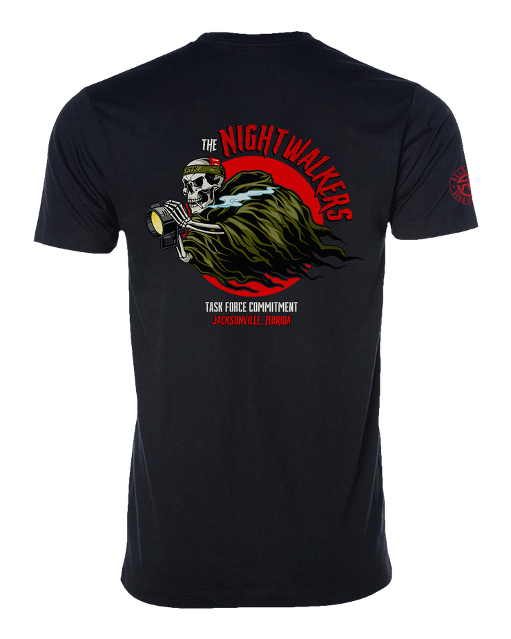 T100: "The Nightwalkers" Classic Cotton T-shirt (USMC H&S Bn, A Co 3rd Plt) UTD Reloaded Gear Co. 