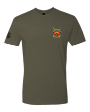 T100: "The Nightwalkers" Classic Cotton T-shirt (USMC H&S Bn, A Co 3rd Plt) UTD Reloaded Gear Co. S OD Green 