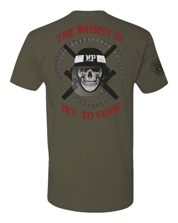 T100: "The Worst Is Yet To Come" Classic Cotton T-shirt (US Army, 1303rd MP Co.) UTD Reloaded Gear Co. 