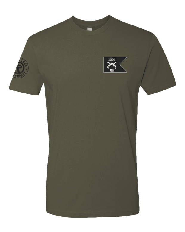 T100: "The Worst Is Yet To Come" Classic Cotton T-shirt (US Army, 1303rd MP Co.) UTD Reloaded Gear Co. S OD Green 