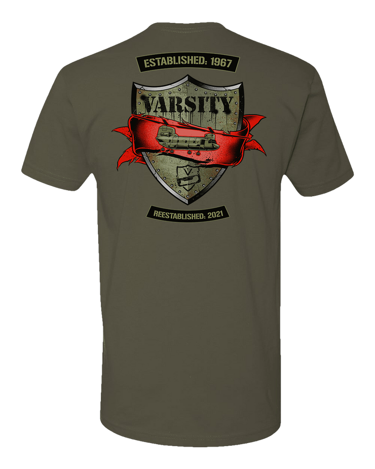 T100: "Varsity" Classic Cotton T-shirt (US Army, G/6-101 AVN REGT) UTD Reloaded Gear Co. 