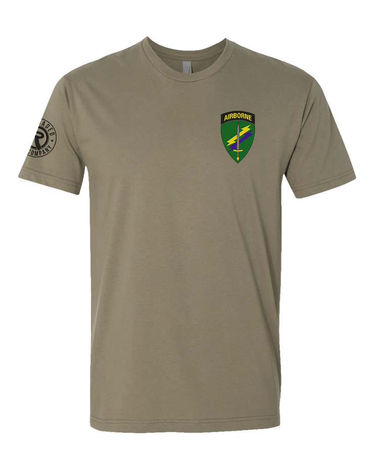 T150: "Anglers" Eco-Hybrid Ultra T-shirt (US Army, 305th PsyOps Co.) UTD Reloaded Gear Co. S Army OCP Tan 