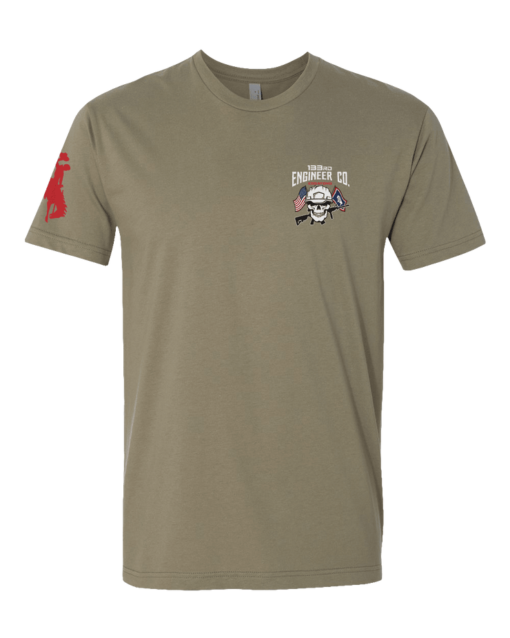 T150: "Essayons" Eco-Hybrid Ultra T-shirt (WY ARNG 133rd ESC) UTD Reloaded Gear Co. S Army OCP Tan 
