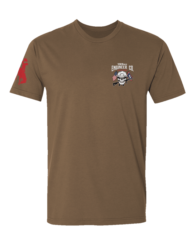 T150: "Essayons" Eco-Hybrid Ultra T-shirt (WY ARNG 133rd ESC) UTD Reloaded Gear Co. S Coyote Brown 