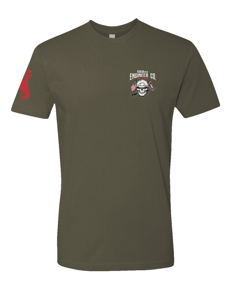 T150: "Essayons" Eco-Hybrid Ultra T-shirt (WY ARNG 133rd ESC) UTD Reloaded Gear Co. S OD Green 