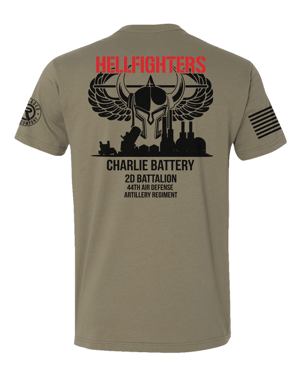 T150: "Hellfighters" Eco-Hybrid Ultra T-shirt (US Army: C Batt, 2d Bn, 44th ADA) UTD Reloaded Gear Co. 