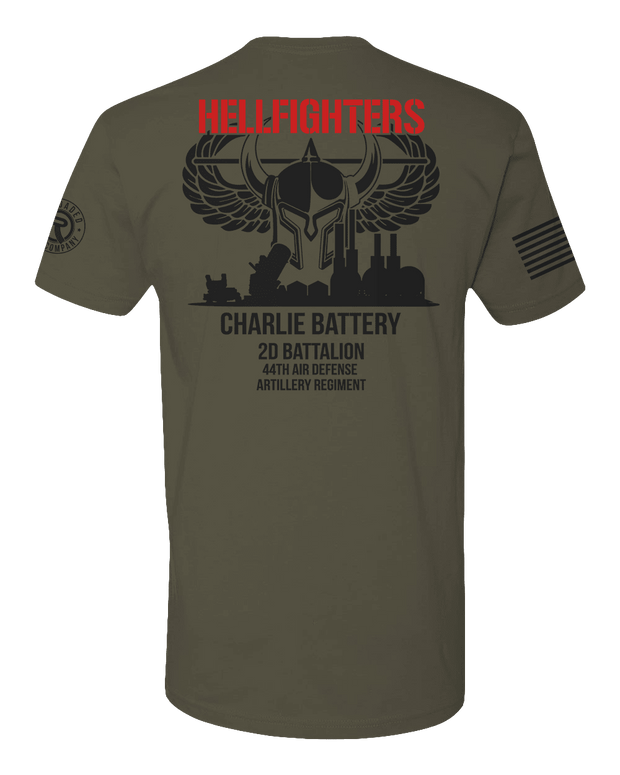 T150: "Hellfighters" Eco-Hybrid Ultra T-shirt (US Army: C Batt, 2d Bn, 44th ADA) UTD Reloaded Gear Co. 