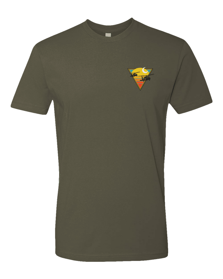 T150: "Late Night (Orange)" Eco-Hybrid Ultra T-shirt (TX ARNG C Co 2-149 GSAB) UTD Reloaded Gear Co. S OD Green 