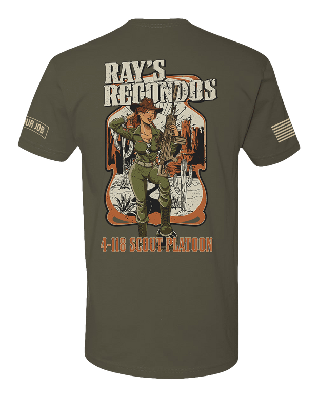 T150: "Ray's Recondos" Eco-Hybrid Ultra T-shirt (HHC 4-118 IN Scout Plt) UTD Reloaded Gear Co. 