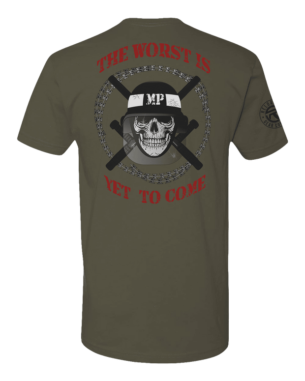 T150: "The Worst Is Yet To Come" Eco-Hybrid Ultra T-shirt (US Army, 1303rd MP Co.) UTD Reloaded Gear Co. 