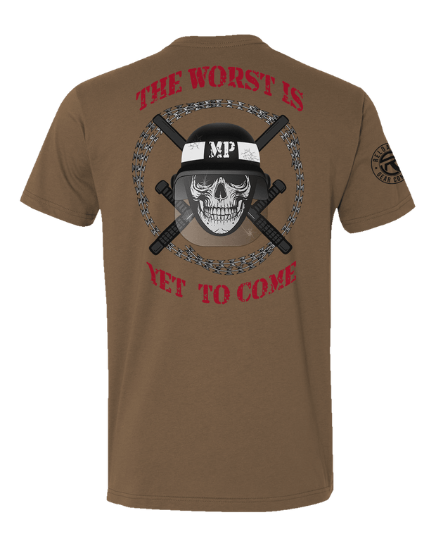 T150: "The Worst Is Yet To Come" Eco-Hybrid Ultra T-shirt (US Army, 1303rd MP Co.) UTD Reloaded Gear Co. 