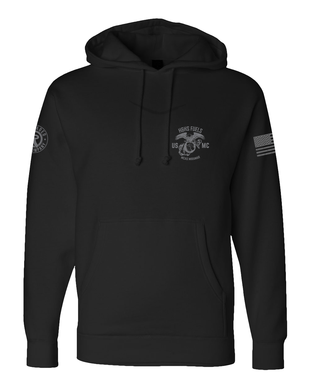 Sweat à Capuche US Marine Corps - Homme Coupe Décontractée 80% Coton