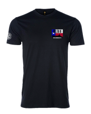 UTD T100: "Delta II" Essential Cotton/Poly T-shirt (for Texas A&M Maritime Academy) UTD Reloaded Gear Co. S Black 