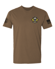 UTD T150: "The Tribe" Eco-Hybrid Ultra T-shirt (USMC 2/6 Weapons Co.) UTD Reloaded Gear Co. S Coyote Brown 