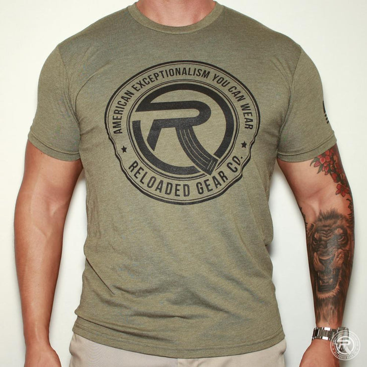 Vintage Collection "American Exceptionalism" Tri-Blend T-Shirt T-Shirts Reloaded Gear Co. Vintage OD Green S 