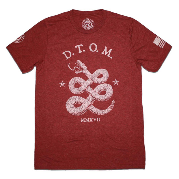 Vintage Collection "D.T.O.M" Premium Tri-Blend T-shirt T-Shirts Reloaded Gear Co. S Cardinal 